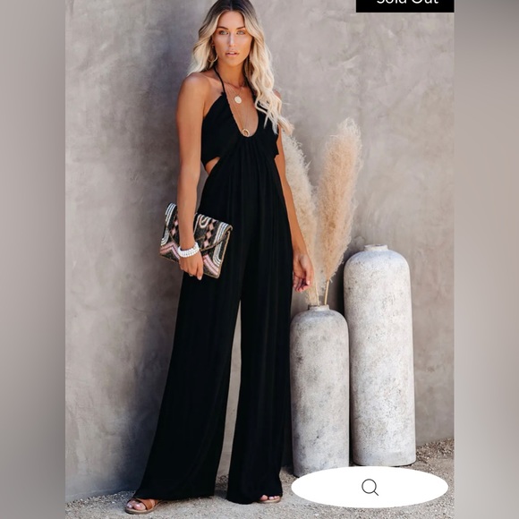 Vici Pants & Jumpsuits Vici Top Influencer Halter Jumpsuit Poshmark